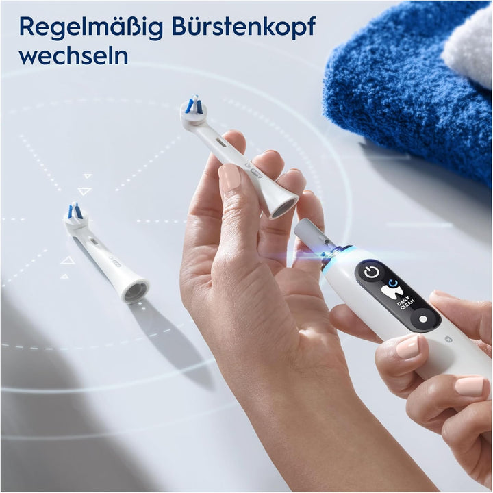 Oral-B iO Spezialisierte Reinigung Aufsteckbürsten für elektrische Zahnbürste, 2 Stück, Oral-B’s bes