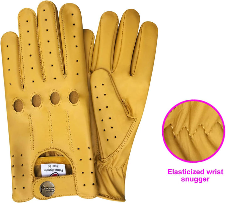 Prime 507 Echtleder-Handschuhe für Herren, qualitativ hochwertig, weich, ohne Futter, zum Autofahren