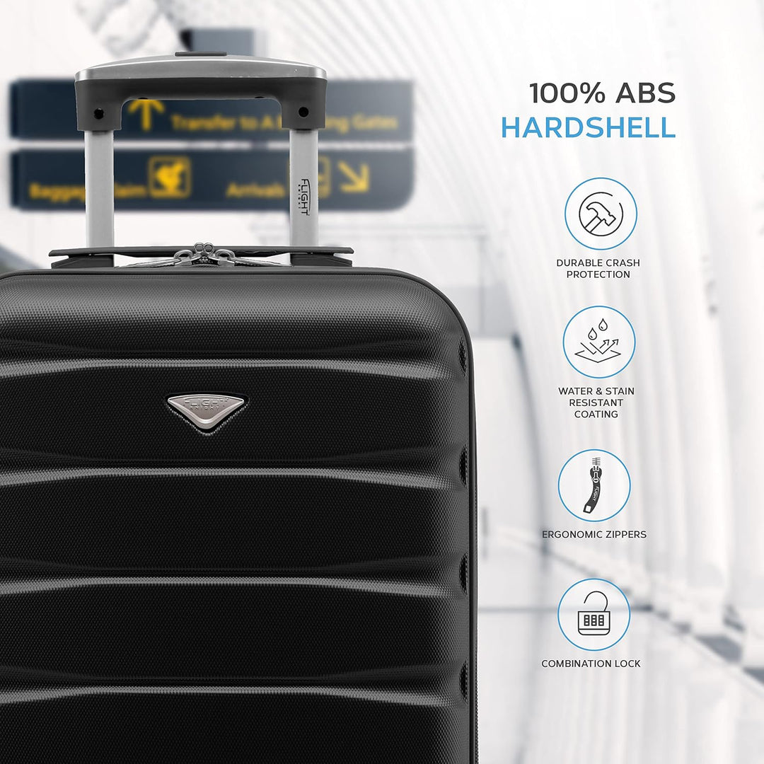 Flight Knight Handgepack Trolley Koffer Kompatibel Mit Air Berlin, Lufthansa, Eurowings, easyJet, Ry