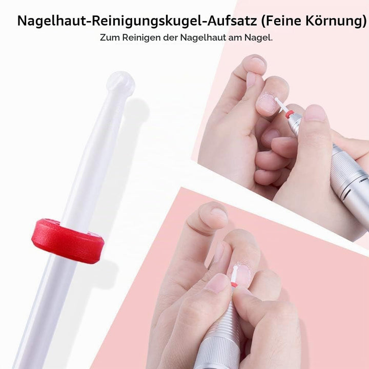 MelodySusie 7x Premium Keramik Bits Set Professioneller Schleifkörper Schleifkopf Nagelfräser Aufsät
