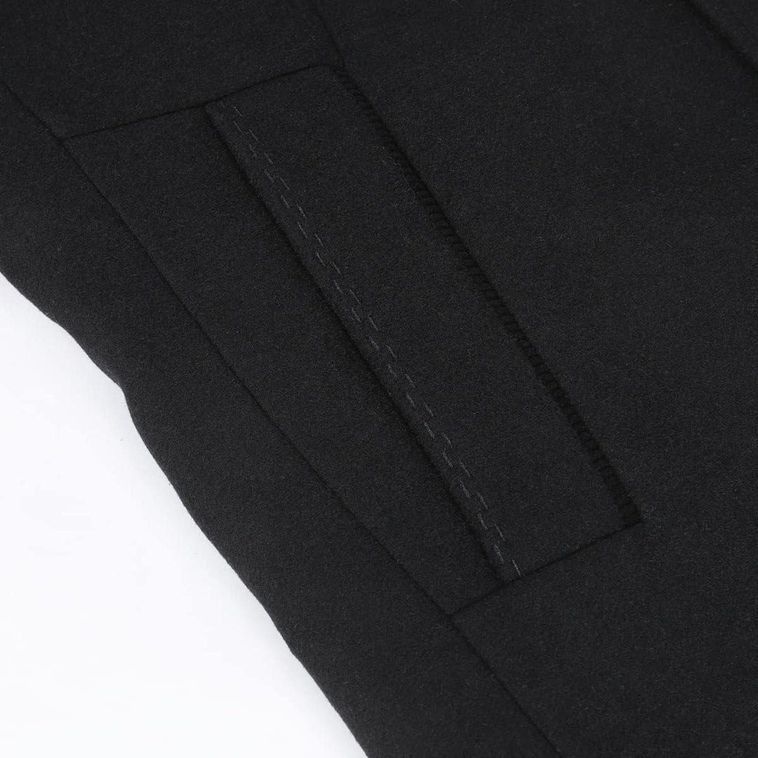 YOUTHUP Herren Mantel mit Steppweste Winter Wollmantel Wolle Freizeit Dicker Übergangsmantel Outdoor