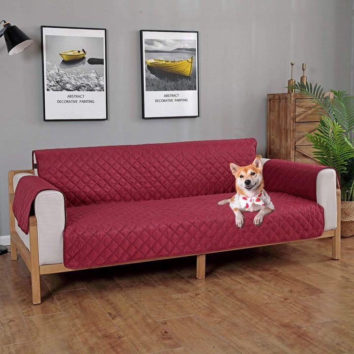 PETCUTE Sofabezug Sofaüberwurf Anti-Rutsch Sofa schonbezug wasserdichtes Sofabezüge Quilted Sofabezü