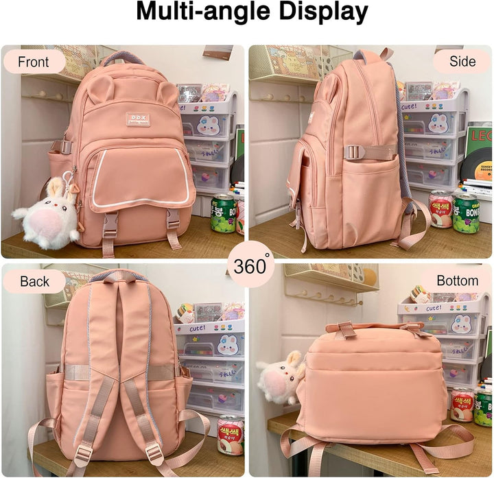 FANDARE Niedlich Schulranzen Mädchen Hochschule Rucksack Junge Schulrucksack Schultertaschen Laptop