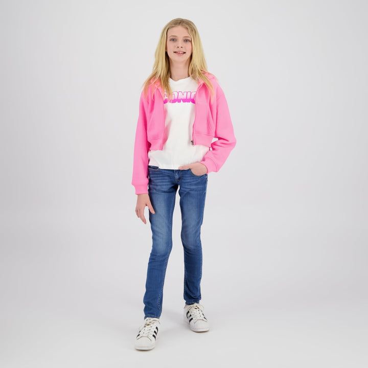 Vingino Mädchen Basic-ziphoody Terry Hooded Sweatshirt 12 Jahre Farbe: Rosa., 12 Jahre Farbe: Rosa.