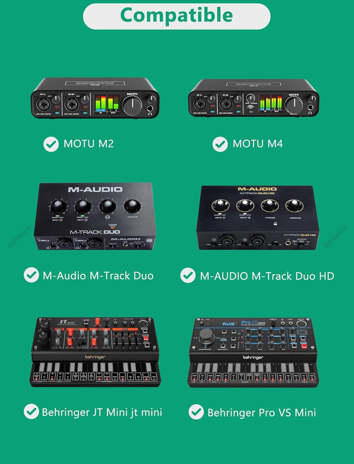GEEKRIA Tragetasche für Audio-Interface, Hartschalen-Reisetasche, kompatibel mit Motu M2/M4, M-Audio