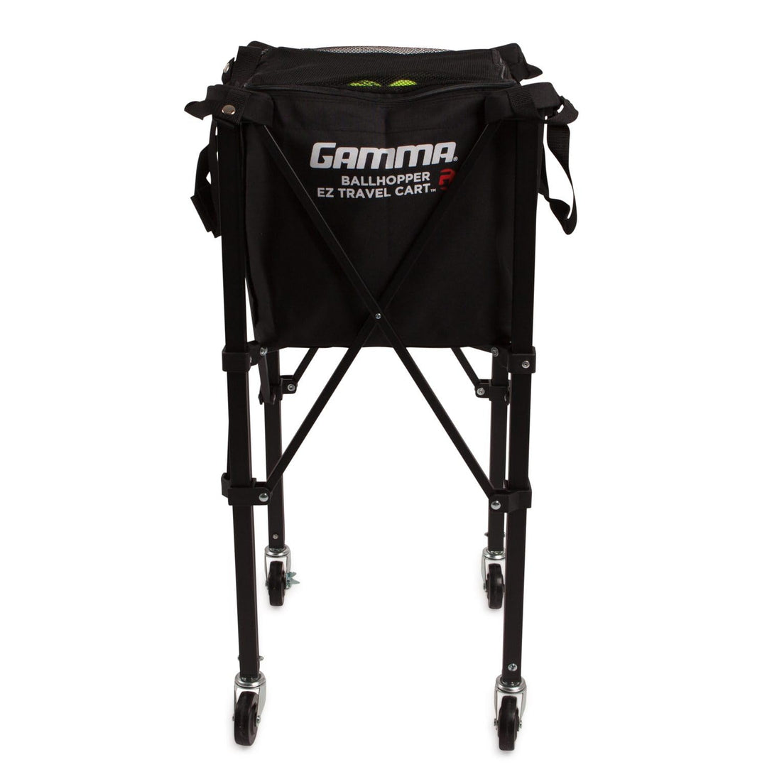 Gamma Sports EZ Travel Cart, Tennis- &amp; Pickleball-Ballkorb, Padel, Tragbares kompaktes Design, Stabi