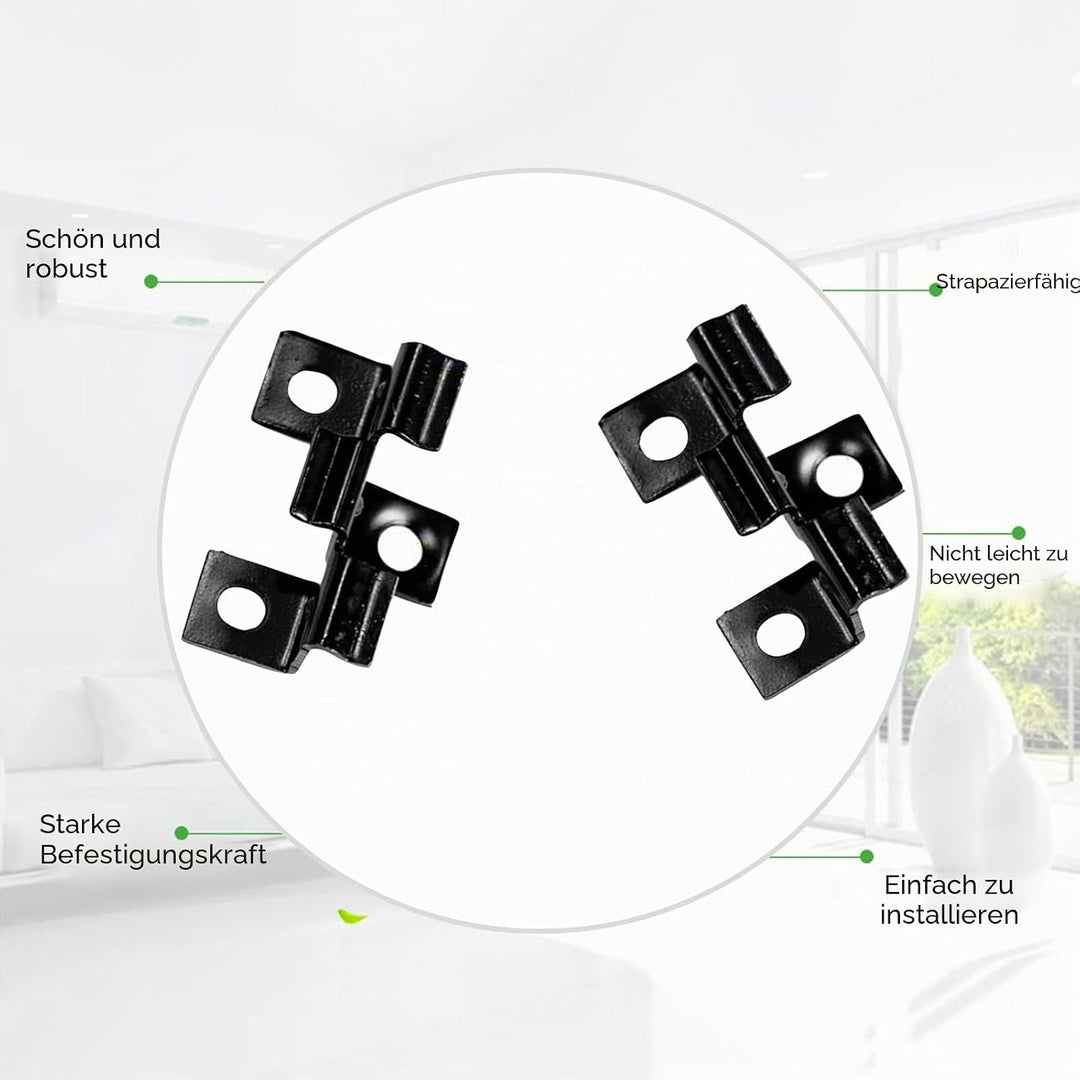 100 Stück WPC Clips Edelstahl, Terrassenclips Clips Klammer WPC Dielen Befestigungsclips (9mm), 9mm