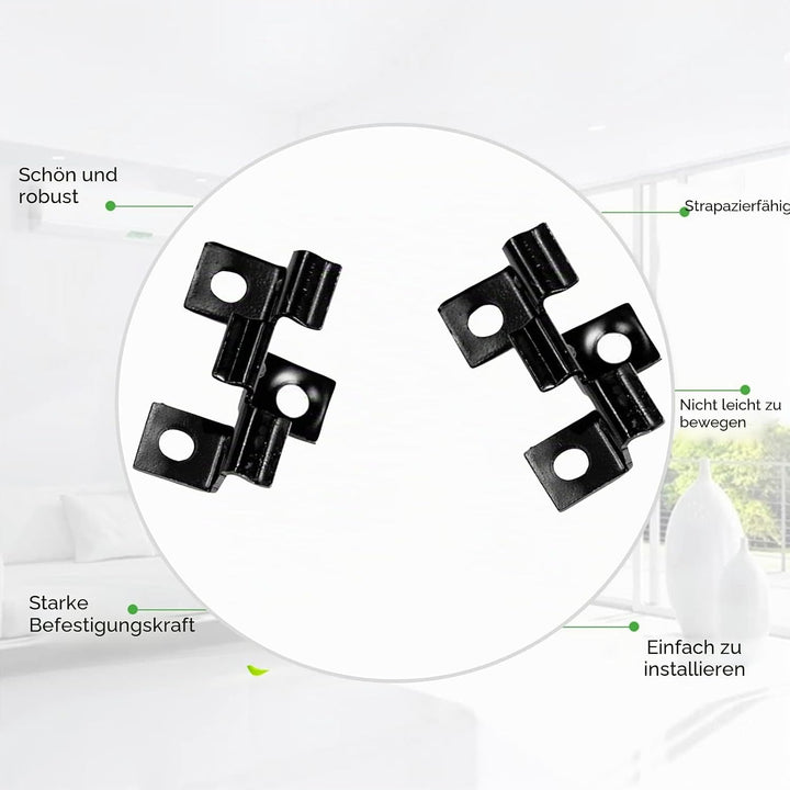 100 Stück WPC Clips Edelstahl, Terrassenclips Clips Klammer WPC Dielen Befestigungsclips (9mm), 9mm