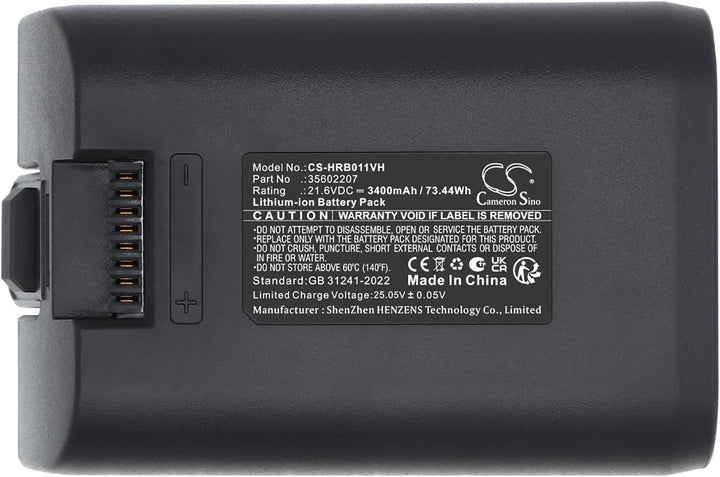 TCTK Akku 3400mAh Kompatibel mit [Hoover] H-Free 500 Ersetzt 35602207, B011