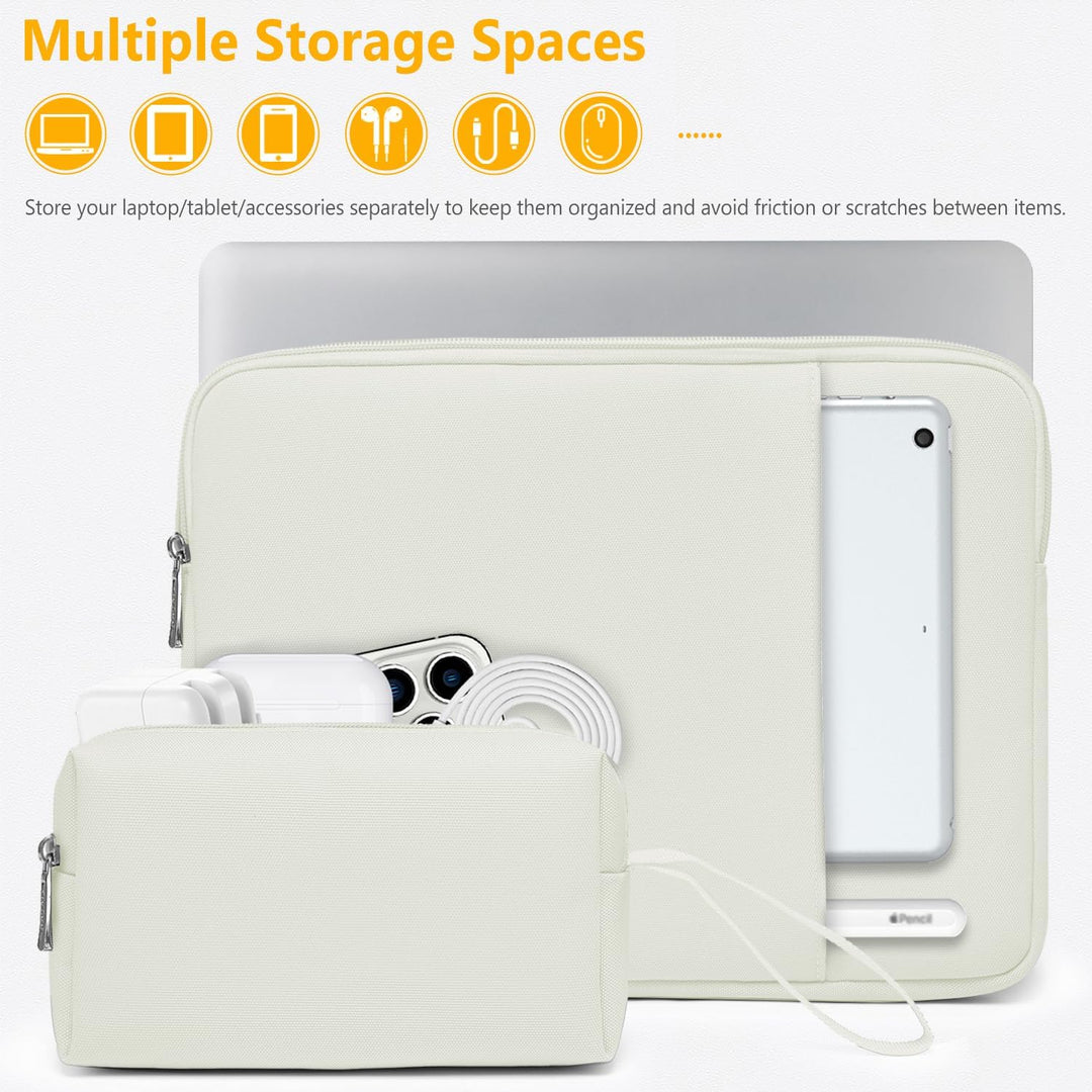 HYZUO 14-15 Zoll Laptop Tasche Set für MacBook Air 15 M4 M3 M2, MacBook Pro 15, 15" Surface Laptop,