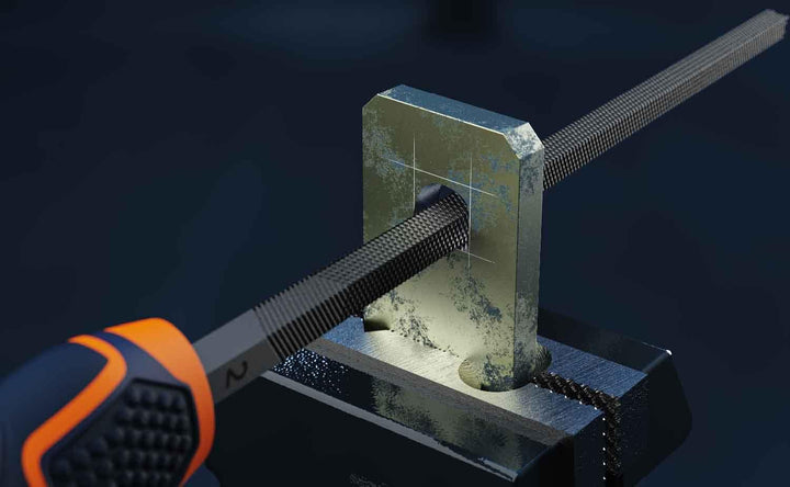 Presch Feilenset Metall und Holz 6tlg. - Hochwertiges Profi Feilen Set mit Hieb 2 inkl. Halbrundrasp