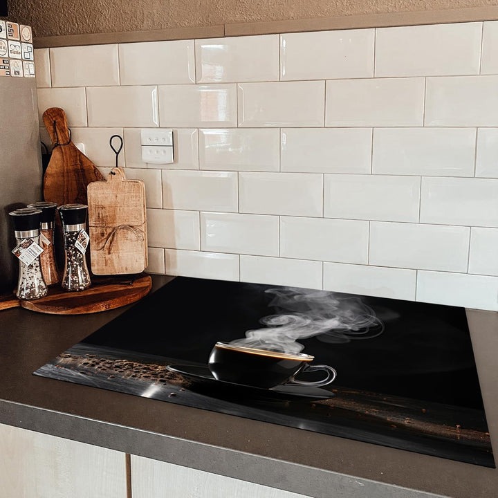 KitchenYeah© Herdabdeckplatte Einteilig Ceranfeld Abdeckplatte Küche Deko Ceranfeldabdeckung Herdabd