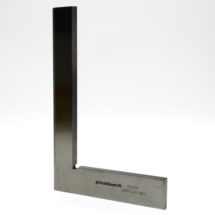 Anschlagwinkel Haarwinkel 90°-Flachwinkel mit 90°-Phase, INOX, für Prüf-, Richt- und Anreissarbeiten