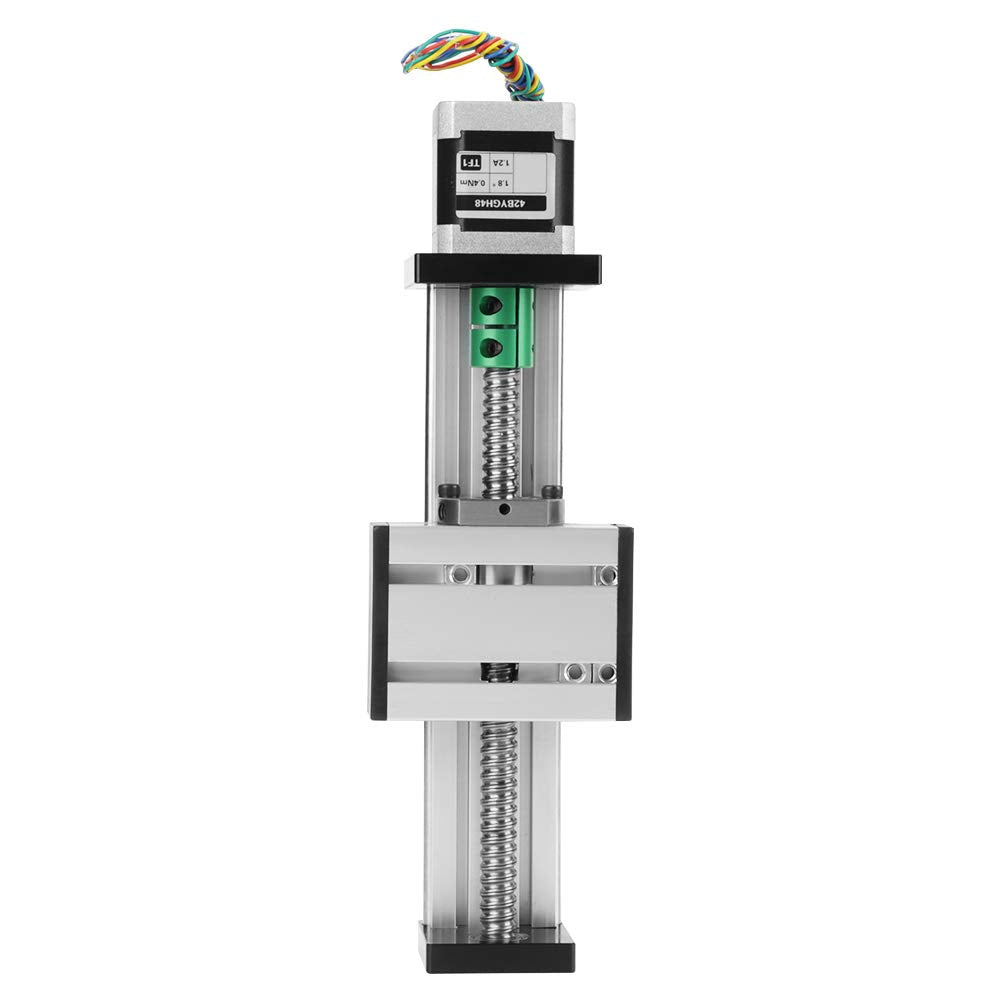 100mm Linearschienenschlitten, 1204 Kugelumlaufspindel Linearhubantrieb mit Schrittmotor für DIY CNC