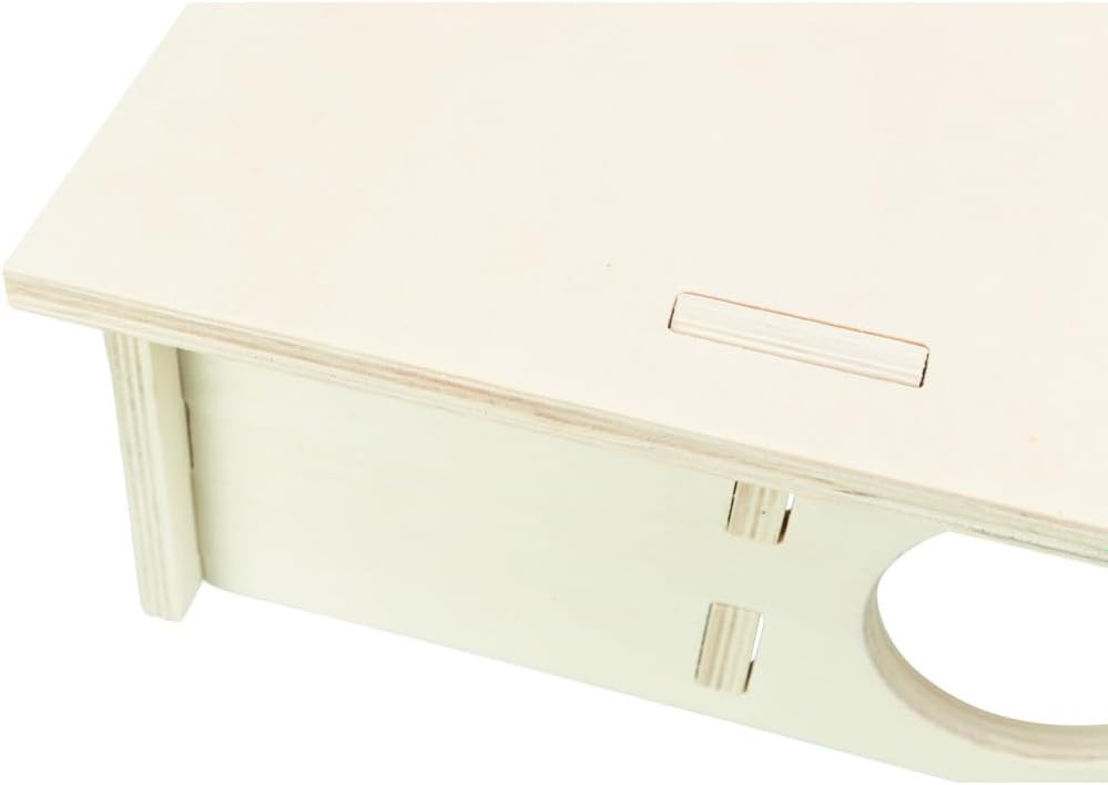 TRIXIE artgerechtes Kleintierhaus ohne Klammern und Nägel für Hamster und Mäuse, mit Vier Kammern Me