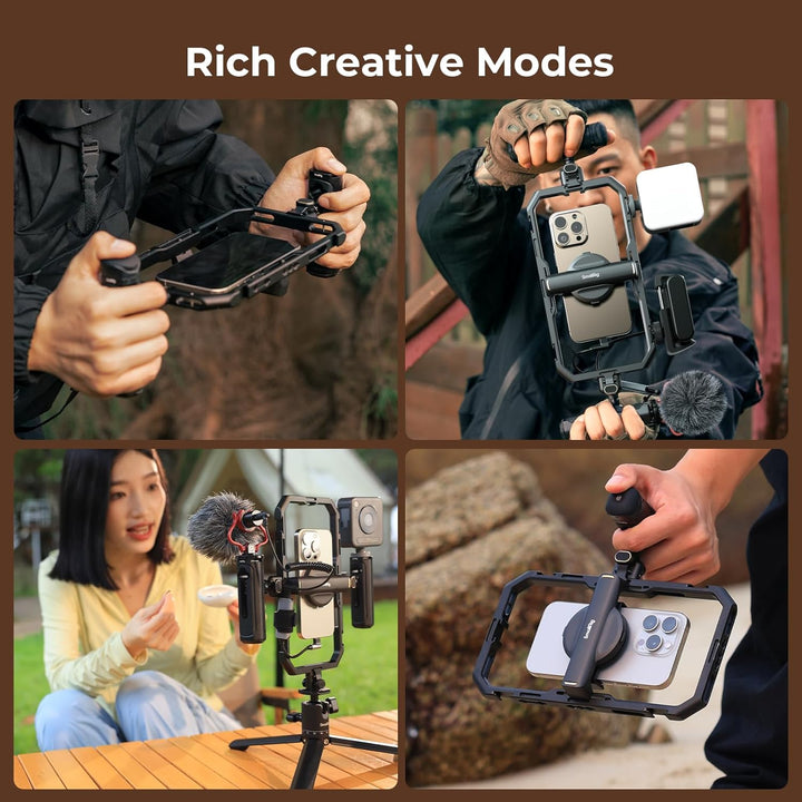 SmallRig All-in-One Universal Quick Release Phone Video Rig Kit Pro, Telefonstabilisator-Rig-Kit mit