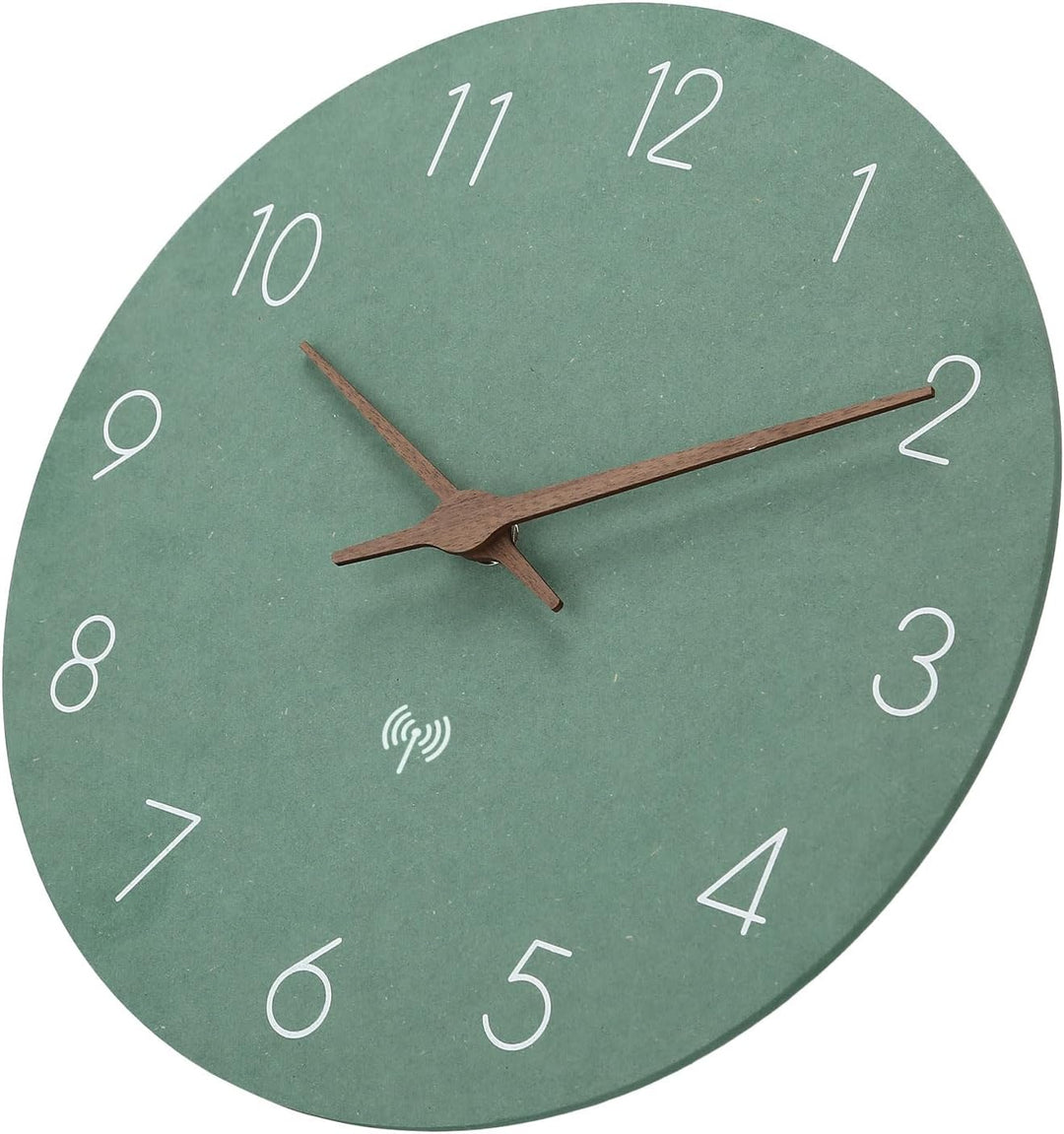 Funkuhr Wanduhr MDF Holz Wanduhr Ohne TickgeräUsche Lautlos 25cm Quarz Batterie Gross Einfach zu Les