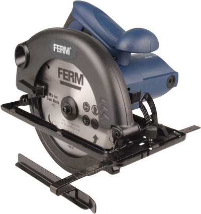 FERM Kreissäge 1200W -185mm Spindelarretierung - verstellbare Fussplatte (45 und 90 Grad) - Inkl. TC