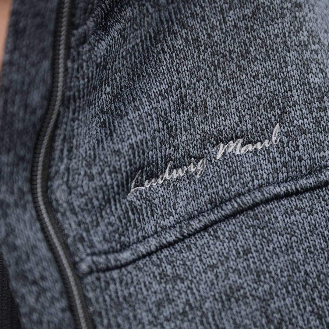 Maul Damen Chieming mit Kapuze Polar-strickfleece Jacke 38 Blau, 38 Blau