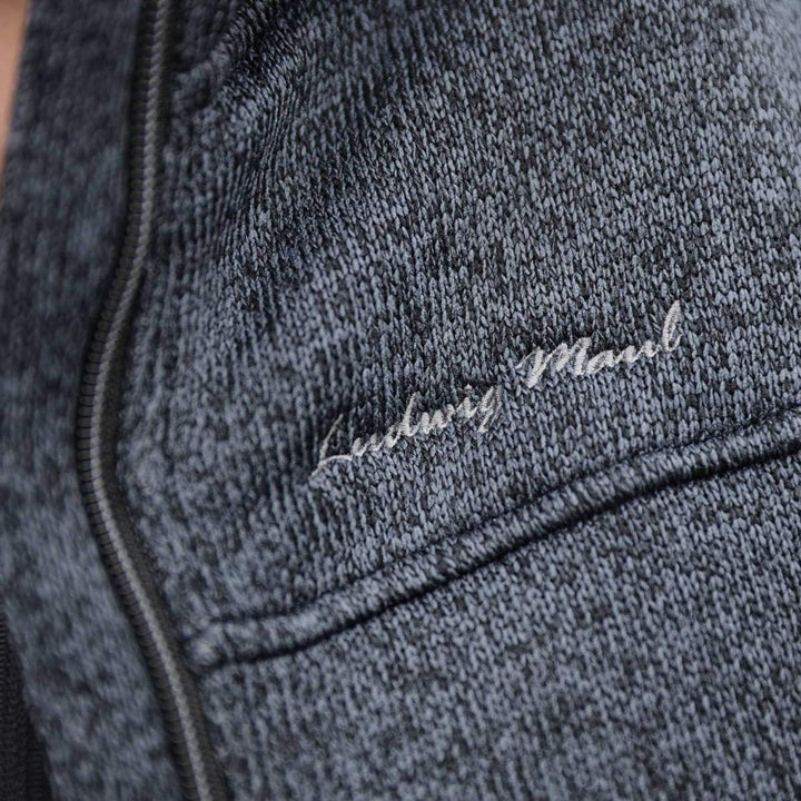 Maul Damen Chieming mit Kapuze Polar-strickfleece Jacke 38 Blau, 38 Blau