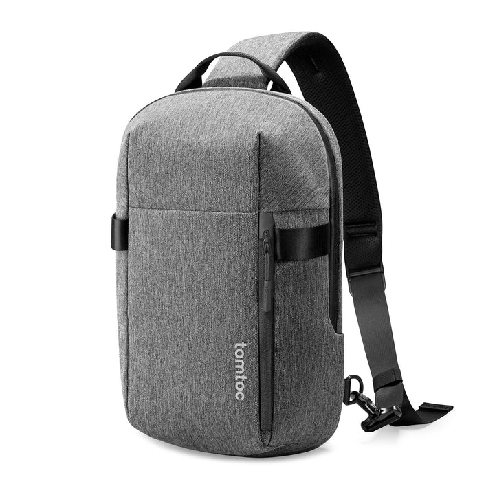 tomtoc Kompakt Sling Bag, Minimal Einzelgurt Schulterrucksack für 14-Zoll MacBook Pro, Wasserresiste
