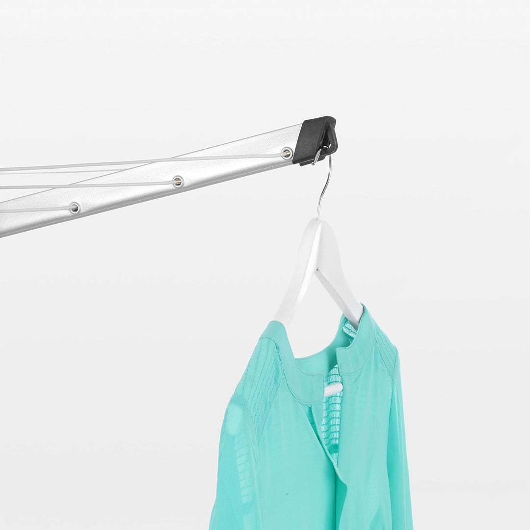 Brabantia - Lift-O-Matic drehbaren Wäschespinne - Reibungsloses Drehungen - UV-beständige Wäschelein
