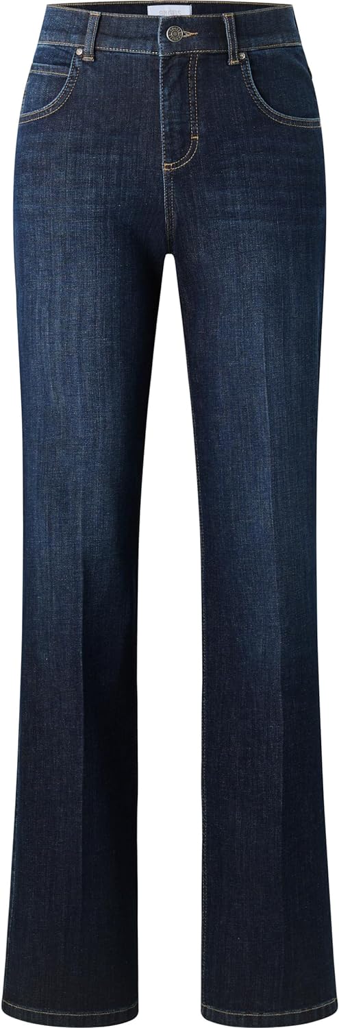ANGELS Schlagjeans 5-Pocket-Jeans Lara mit Label-Applikationen