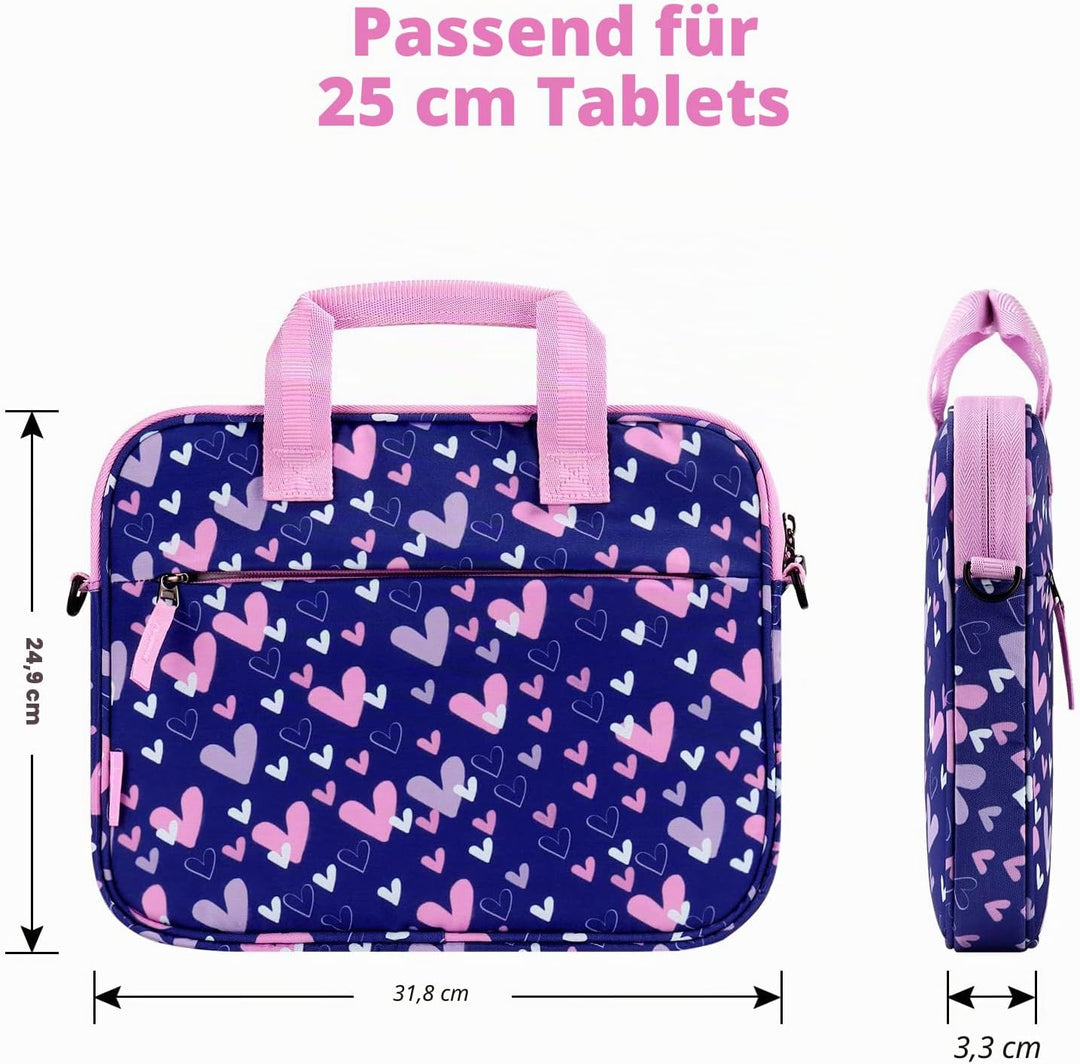 Choco Mocha 12.5 Zoll Kinder Tablet Tasche, Tablet Tasche Hülle für Fire HD 10 8, Fire 10 8 iPad, Ki