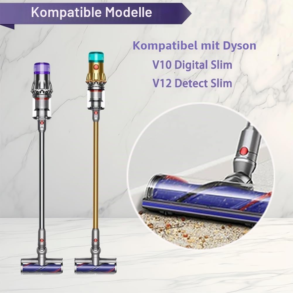 Dyson V12 Detect Slim Staubsauger Austausch Bodendüse für Dyson V12 Detect Slim, Direktantrieb Elekt