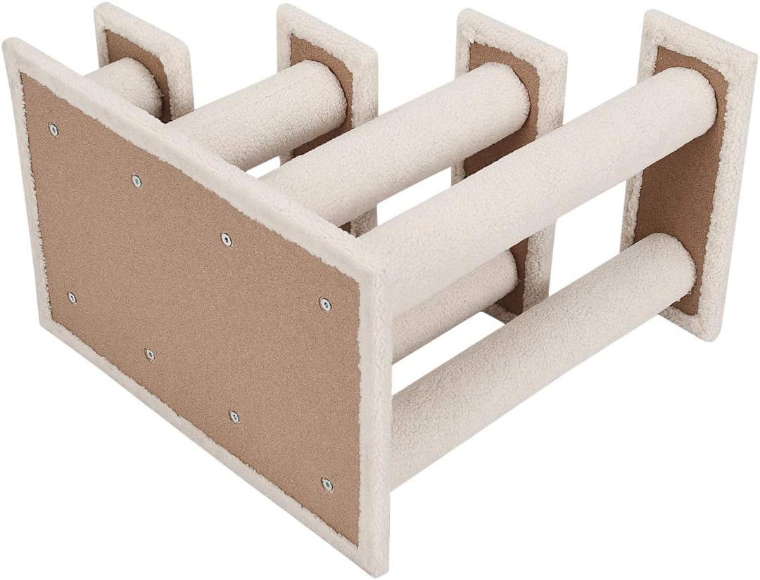 SOARS Katzentreppe, 4-stufige Haustiertreppe, Treppe für Katzen bis 25 kg, Hundetreppe, Kletterbaum