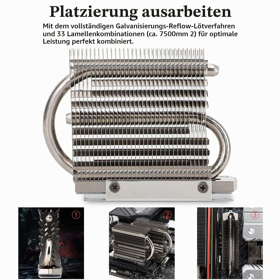 Thermalright HR-09 2280 PRO SSD Kühlkörper, doppelseitiger Kühlkörper, mit thermischem Silikon Pad f