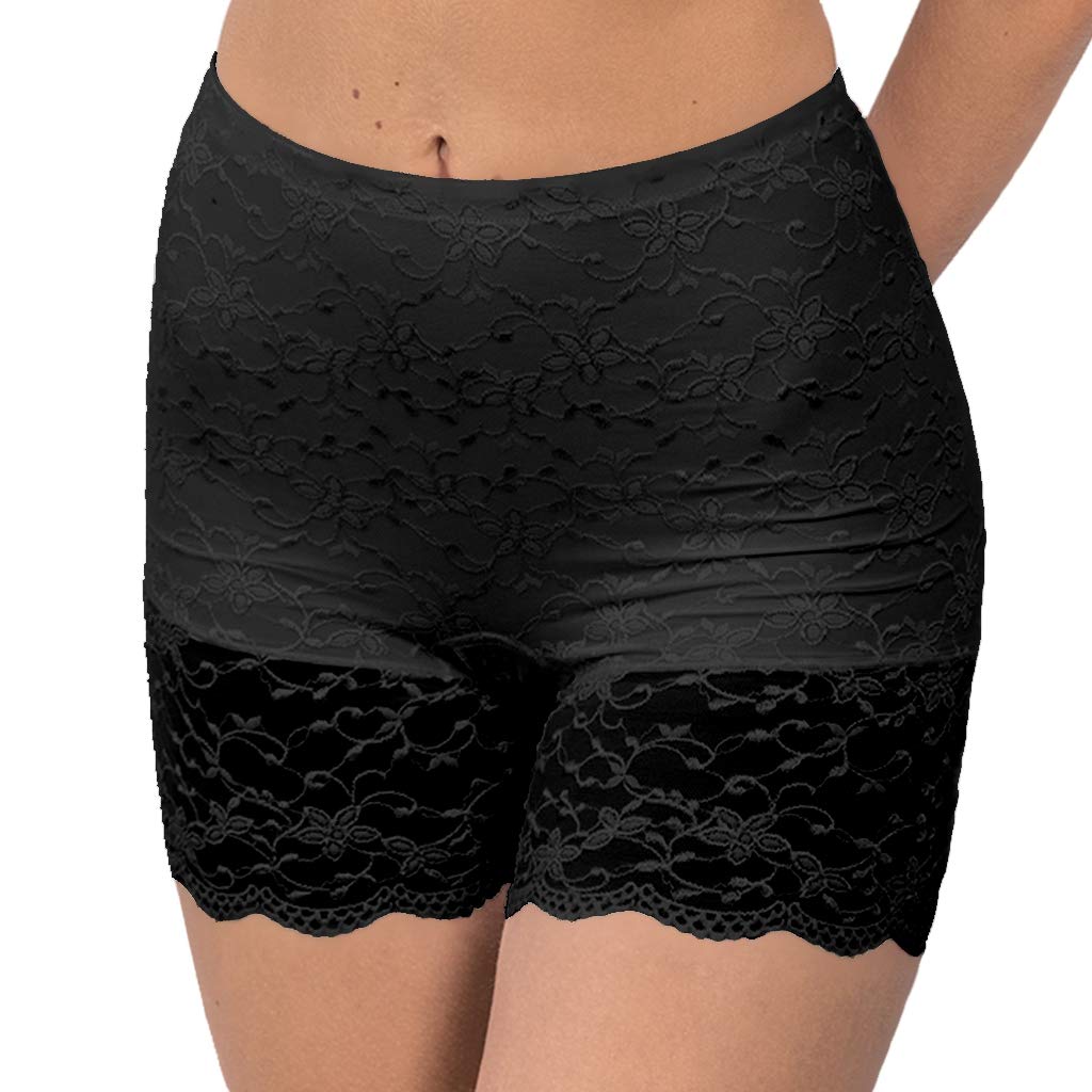 Nina von C. Silver Edition Spitzen-Shorts Damen 42 Schwarz, 42 Schwarz
