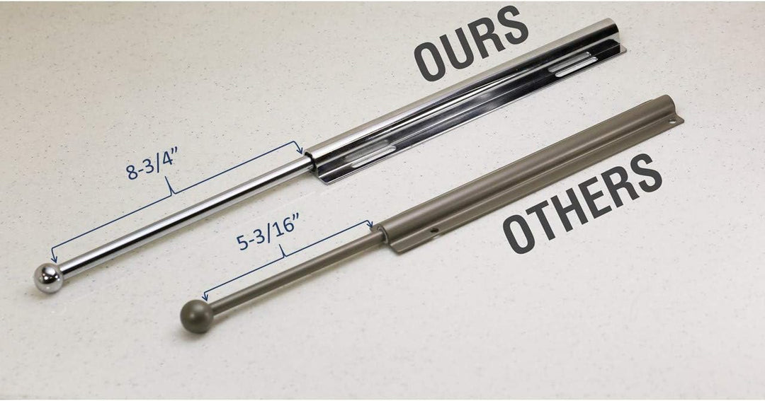 Valet Rod Standard für Schrank, poliertes Chrom, Polycarbonat, Metall, 30,5 cm, Poliertes Chrom