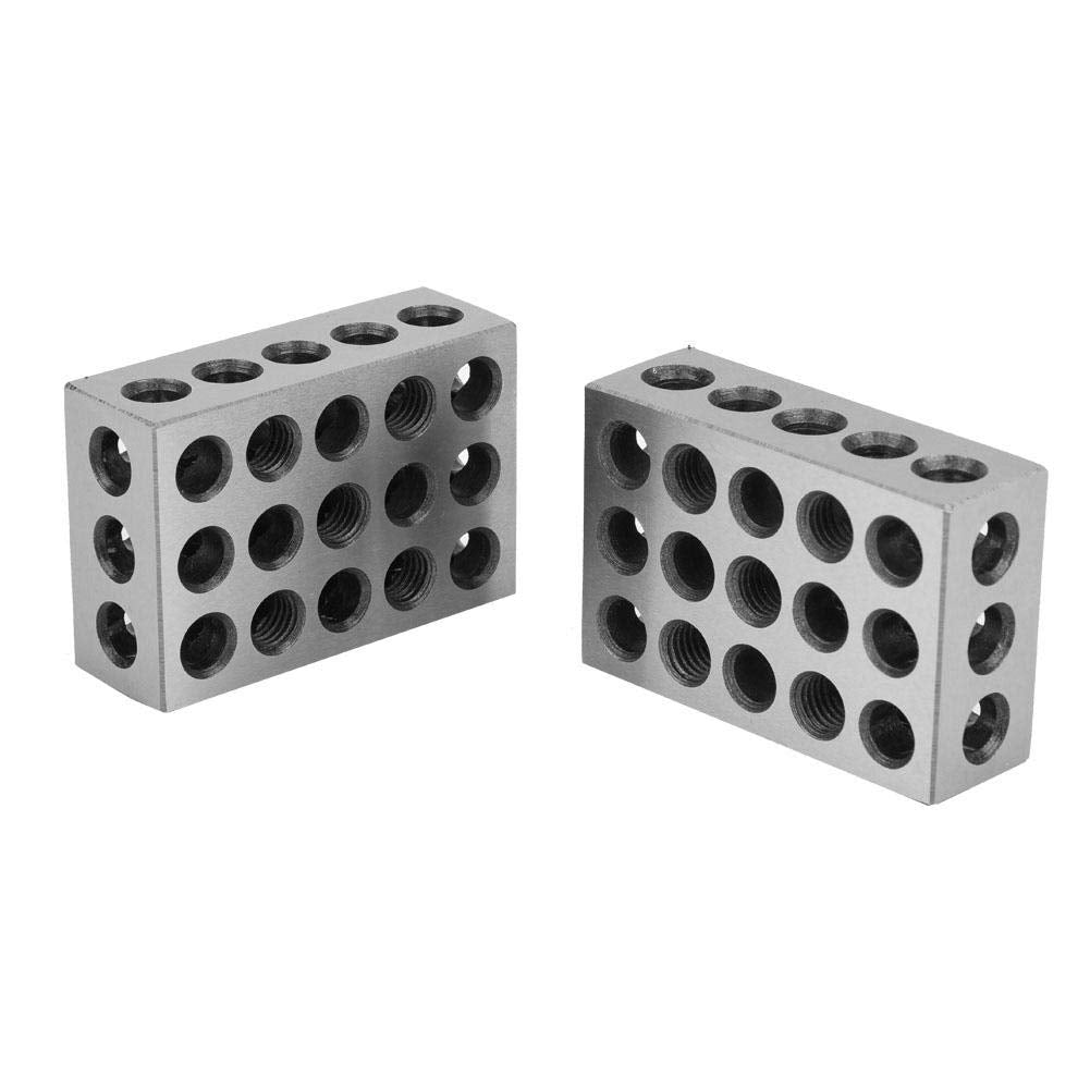 2 stücke 25x50x75mm Präzisionsblöcke, 23 Löcher Spannblöcke Metrisch, Drehwerkzeuge Präzision für We
