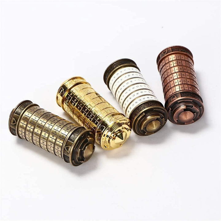 Da Vinci Code Cryptex Geschenk männer Frauen Brief Passwort Code Lock Schloss Puzzle Mini Cryptex Lo