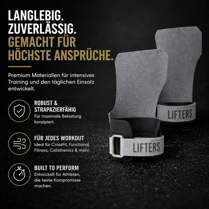 Lifters Hand Grips Elite Series – Starker Grip ohne Chalk – CrossFit &amp; Functional Fitness Griffpolst
