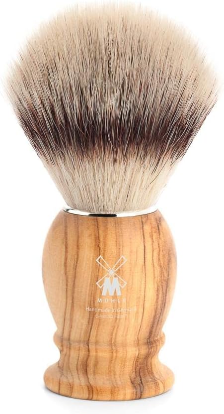 M MÜHLE =Mühle Rasierpinsel M Faser Silberspitze, Olivgrün (Olive Wood), Estándar