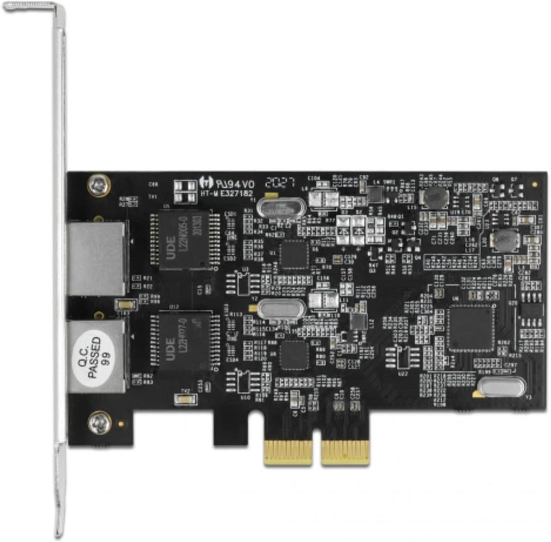 Delock PCI Express x2 Karte auf 2 x RJ45 2,5 Gigabit LAN RTL8125 89530 schwarz