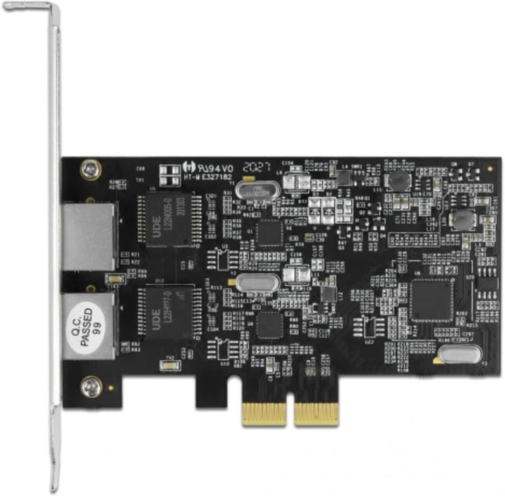 Delock PCI Express x2 Karte auf 2 x RJ45 2,5 Gigabit LAN RTL8125 89530 schwarz
