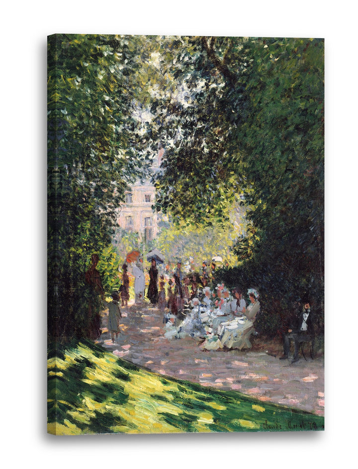 Printed Paintings Leinwand (40x60cm): Claude Monet - Der Park Monceau (1878) 40x60 cm, 40x60 cm