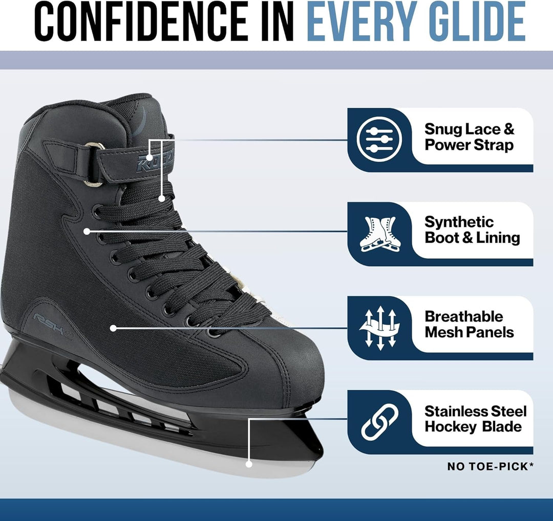 Roces Herren Schlittschuhe RSK 2 47 Schwarz Single, 47 Schwarz Single