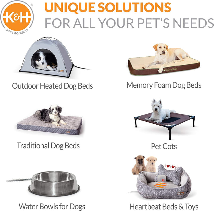 K&amp;H Pet Productsself-Warming Pet Crate Pad, 20" x 25", Gray 25.0"L x 20.0"W x 1.0"Th grau Einfach zu