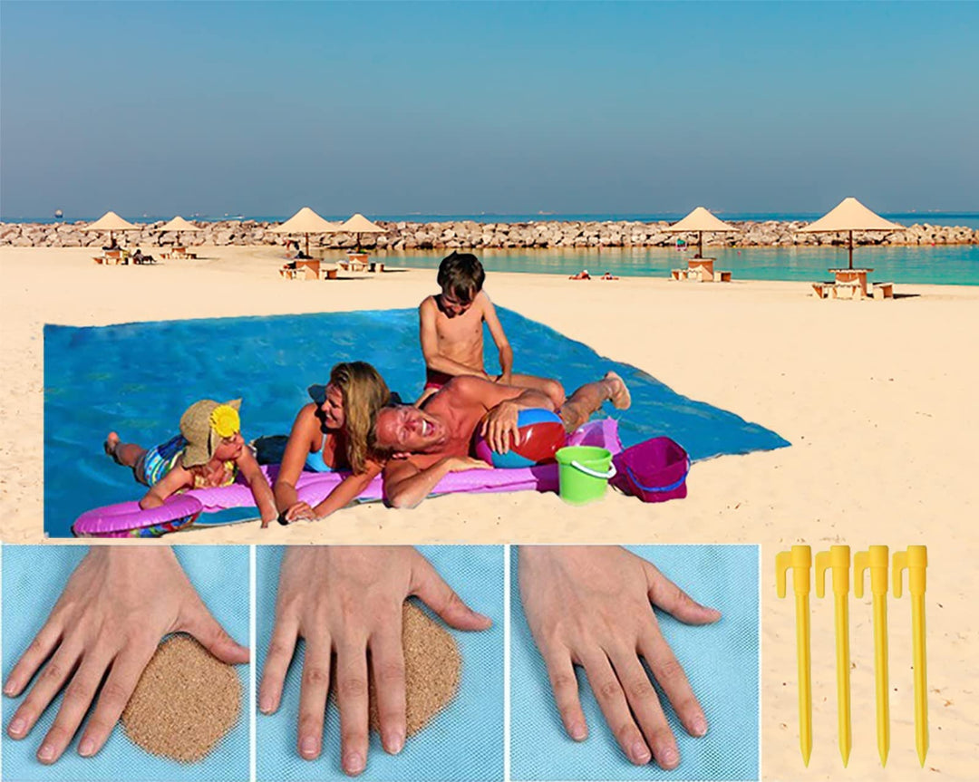 Stranddecke Sandfrei Strandmatte, Tragbare Sanddichte Stranddecke, Faltbar Ultraleicht Beach Blanket