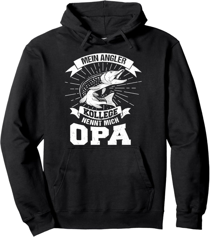 Angler Opa & Enkel Fischen Pullover Hoodie