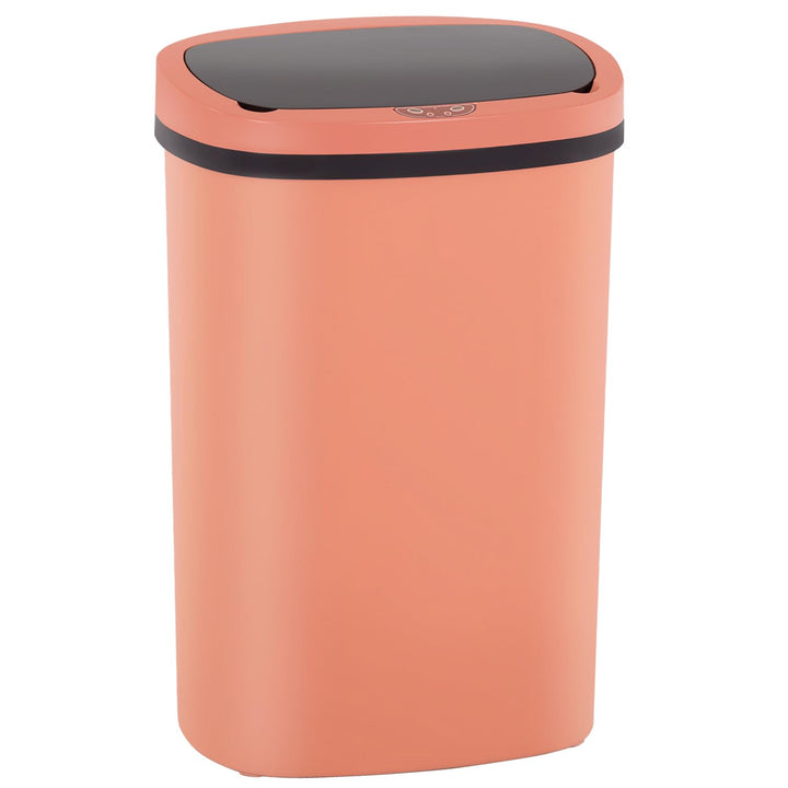 BestOffice Mülleimer mit Sensor | 50-Liter-Kunststoffmülleimer | Rosa Kunststoff Rosa, Kunststoff Ro