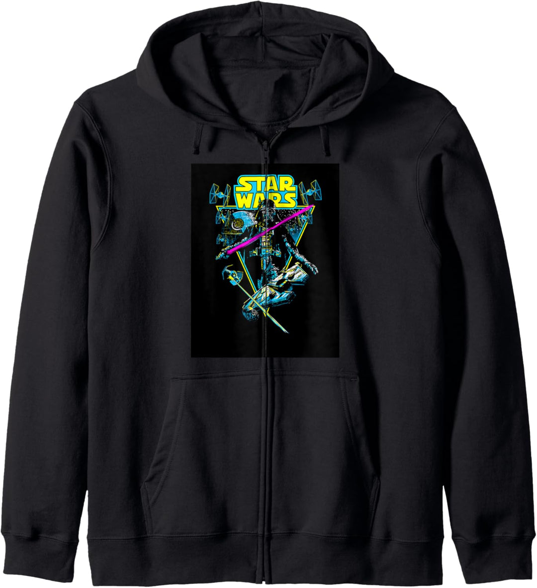 Star Wars Darth Vader Battle Vintage Retro Triangle Kapuzenjacke