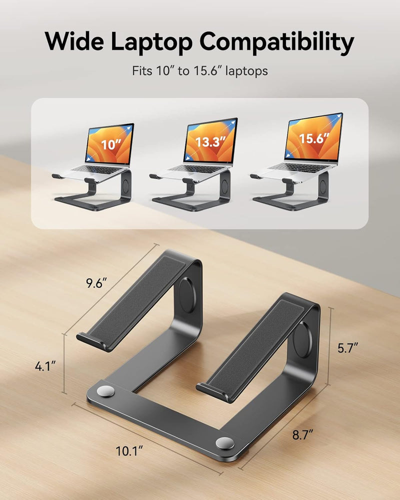 LORYERGO Laptop-Ständer - Ergonomische Laptop-Halterung für den Schreibtisch, Notebook-Ständer, komp