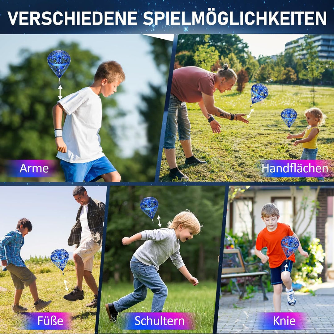 360°-Flip Hover Fliegender Ball Für Kinder und Erwachsene, Federbelastetes Flugball Spielzeug & Magi