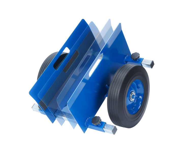 Plattenwagen bis 200 kg, Plattenkarren mit 2 Vollgummi Rädern, Plattenroller für 0-23cm/0-9,05in Kle