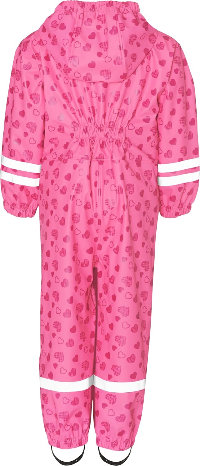 Playshoes Unisex Kinder Regen-Overall Matschanzug Regenbekleidung, Herzchen